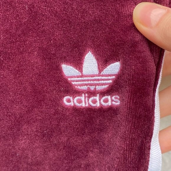 Adidas retro velour track suit striped - Picture 11 of 16